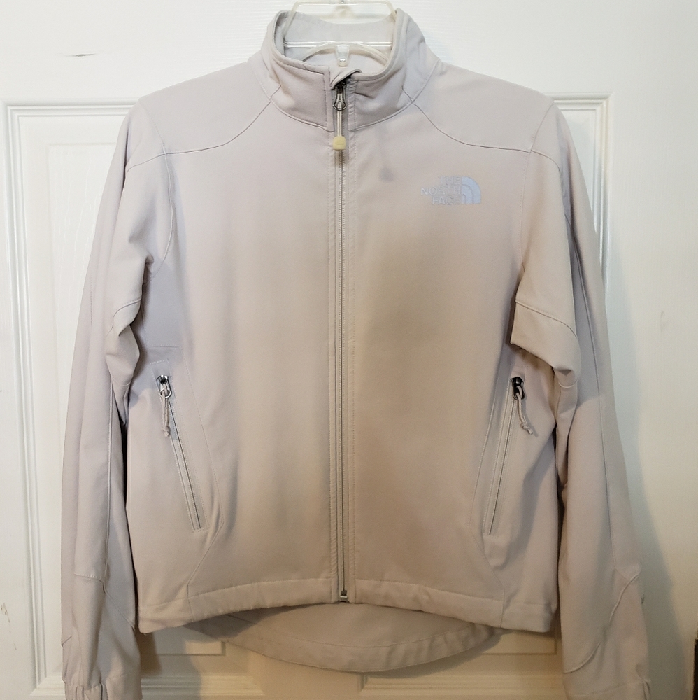 White Northface wind breaker